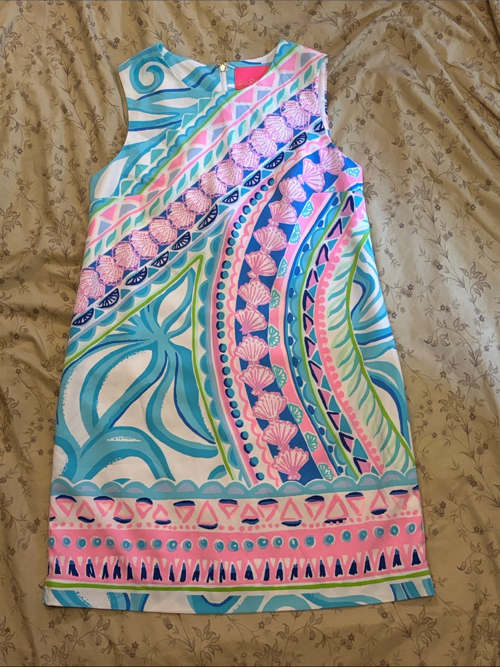 Lilly Pulitzer Narissa Stretch Shift Dress in Multi Coco Island Engineered